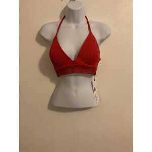 34C Womens Light Lift Long Line Elastic Trim Triangle Bikini Top - Shade & Shore